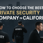 How to Choose the Best Private Security Company in California