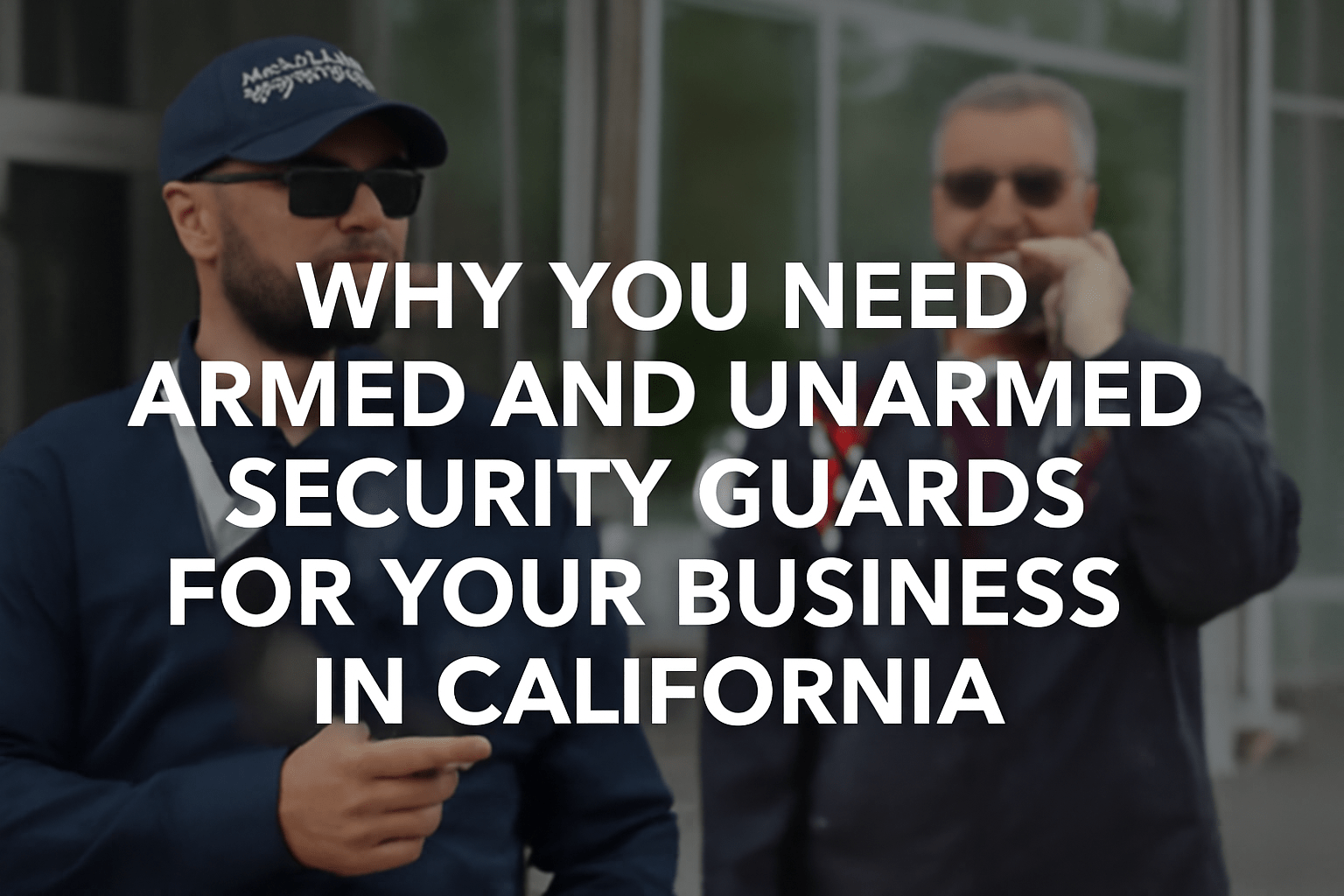Discover why armed and unarmed security guards are essential for businesses in California. Learn how to protect your assets, employees, and customers with the right security services.
